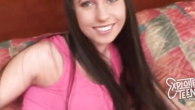 Tiny 5 foot 2 teen newbie gets broken in at ExploitedTeens