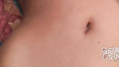 Tiny 5 foot 2 teen newbie gets broken in at ExploitedTeens
