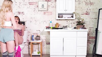 WebYoung Lily Larimar & her Stepsister Share more than just a Bathroom