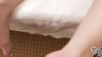 Cute deaf teen sucks a fat dick