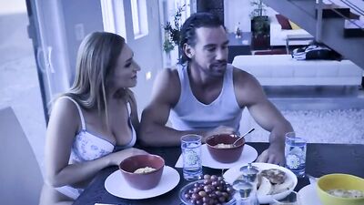 Innocent alita has a threesome with stepparents
