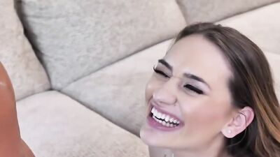 Wife & stepdaughter team up on marcus' massive d!