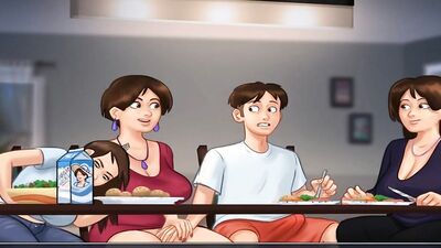Summertime saga, aunt and stepmom Part 3 (German subs)
