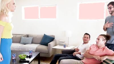 Chloe cherry gets four cocks for her 18th birthday