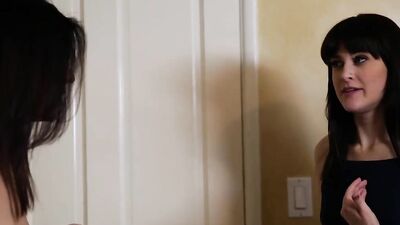 Oopsie! gf finds stepsister eating bf's dick!