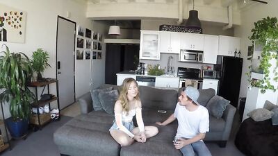 Seductive step sister anya teases ripped stepbro
