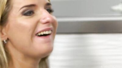 Glamour wife licks her husbands ass for amusement