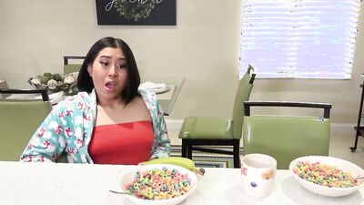 Mischievous Asian Teen Stepdaughters - Mina Moon - Emerald -