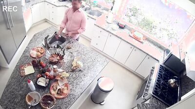 SPYFAM Step Sister Fucked in Kitchen on Thanksgiving