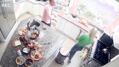 SPYFAM Step Sister Fucked in Kitchen on Thanksgiving