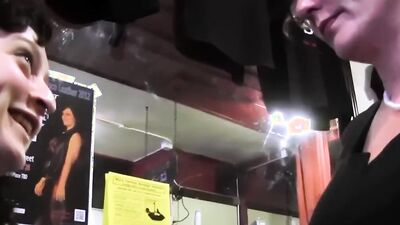 Gloved Stepmom Les MILF Eats out and Vibrates