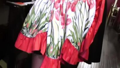 Gloved Stepmom Les MILF Eats out and Vibrates