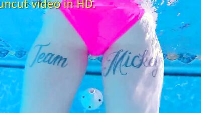 Inked Gurlz - Tattooed StepSister Fucked in the Family Pool