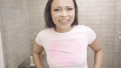 Nervous stepsister has a huge curvy ass