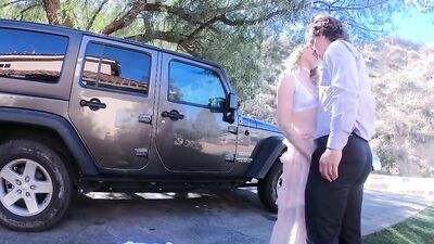 Model looking stepsister helps carl hide his secret!