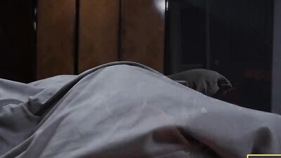SIS PORN. Youngster and winsome young stepsis practice sex on the bed