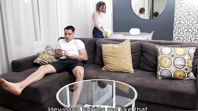 SIS PORN. Cunning guy will help stepsister in exchange for pussyfuck