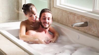 NuruMassage Stepmom Draws Bath for Son