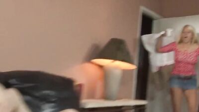 Blonde Mom Fucks Daughters BF