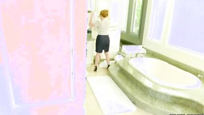 Step Daughter gives Dad a POV Blowjob
