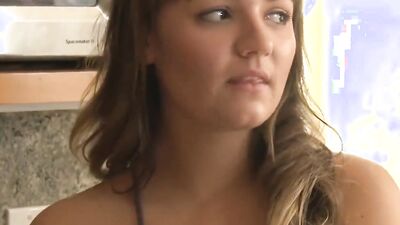 Naughty Charlotte Blowing her Moms Boyfriend