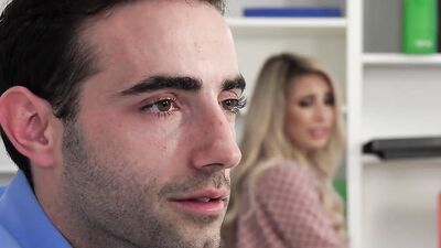 Natural Tits Carmen Caliente Gets Fucked in the Office by her Stepbrother