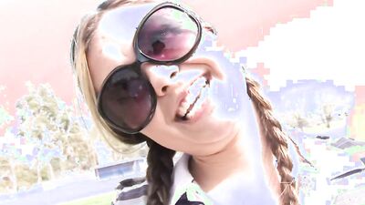 Naughty Stepdaughter Vanessa Lynn Plowed by Huge Black Meat Stick