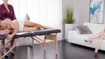 Jillian Janson & Stepmom Ride 1 Lucky Guy-NuruMassage