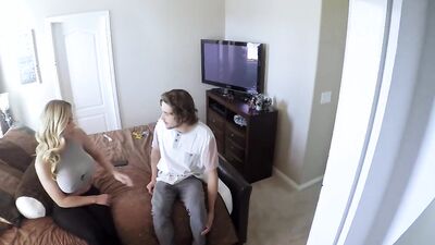 SpyFam Stepson fucks busty stepmom Olivia Austin
