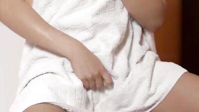 OLD4K. after Shower, Brunette Princess makes Love to old Boyfriend