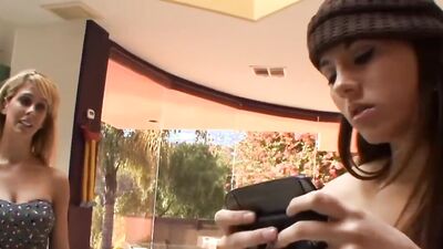 Scissoring milf stepmom