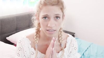 JAY'S POV - Teen Gets Caught with Morning After Pill and Creampied by her Step Dad