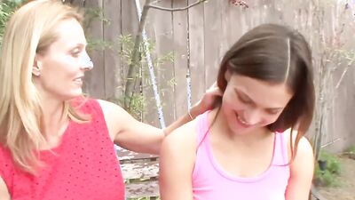 Teen fingerfucks stepmom