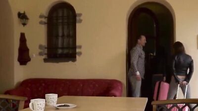 DADDY4K. Amazing sex action of older stepdad and two young