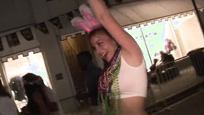 Hotties Nude and Body Painted in Public at Florida Festival