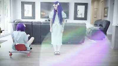 Sad Stud Gets Spooked And Fucked By Twinning Ghosts
