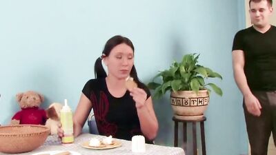 Bro Seduce Cute Step Sister Stacy to First Time Anal Sex