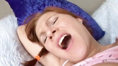 Step-sister with red hair fucked by not german Step-brother