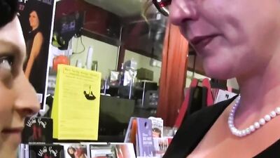 Busty glam lesbo stepmom
