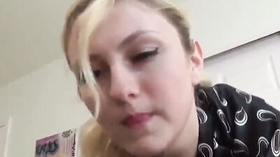 Sexy blonde enjoys multiple orgasm sex