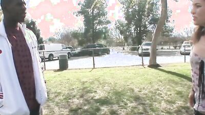 Pretty secretary gets assfucked by extremely thick black cock