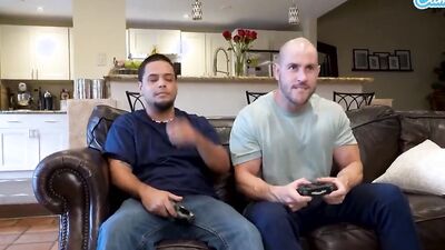 Fucked my Step-brother while He’s Playing Madden with my Boyfriend