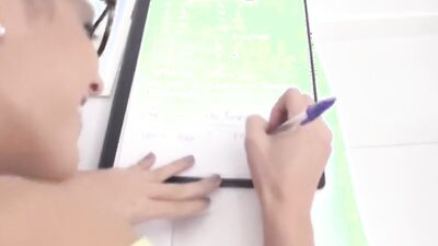 Best ever Latina Teen Stepdaughter has Sex with Dad while Studying, POV Masturbation
