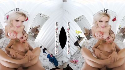 Naughty America Katie Morgan and Nina Elle in dressing room