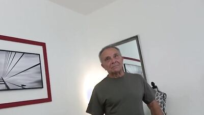 Slutty Maid Hired to Fuck the Family and Wank Grandpa