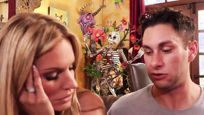 Stepson's cock cheers up posh milf rachael cavalli