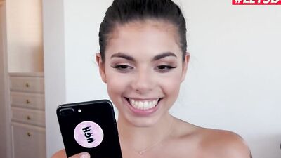 SCAMANGELS - GINA VALENTINA, MORGAN LEE AND MELISSA MOORE SURPRISE FOURSOME 