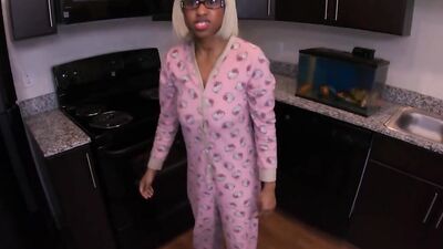4k StepDad Thumb in my Ass while POV Fucking me from behind Standing & Sucking my Titties Msnovember