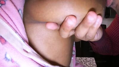 4k StepDad Thumb in my Ass while POV Fucking me from behind Standing & Sucking my Titties Msnovember