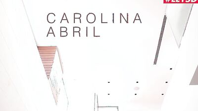 AGirlKnows - Carolina Abril and Penelope Cross Spanish Step Sisters Lesbian Pool Side Sex